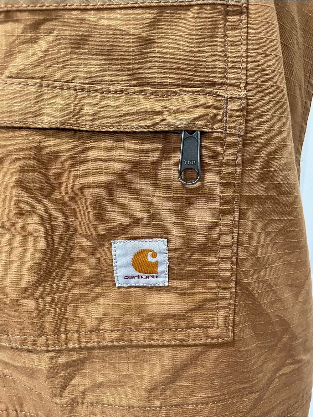 Carhartt Chest Pocket Short Overalls in Caramel size 16/18 - Picture 5 of 9